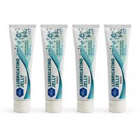 Medpride Lubricating Jelly Tube| 4fl Oz, 4 Pack| Water Soluble, Sterile, Bacteriostatic, Latex-Free| Gentle & Smooth Application|Ideal for Enema Equipment, Rectal Thermometer & More|Travel Size