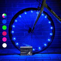 Activ Life Bike Wheel Lights (1 Tire, Blue) Gifts for Christmas Stocking Stuffers & Birthday Presents - Best for Cool Boys 5 6 7 8 9 10 Year Old & Top Men - Unique 2019 Ideas for Him Dad Brother Uncle