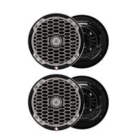 Rockford Fosgate Punch Marine 6.5" 170W Boat Audio Portable Speakers (4 Pack)
