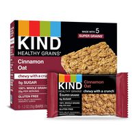 KIND Healthy Grains Granola Bars, Cinnamon Oat, Gluten Free, Low Sugar, 1.2 Ounce (Pack of 40)
