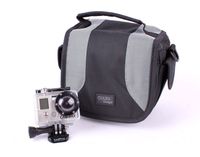 DURAGADGET Padded Camera Bag with Shoulder Strap & Zip Pockets for GoPro 4 (Black & Sliver), Hero, 3+ (Plus), 3, 2, 1 & Go Pro HD Hero