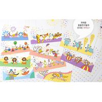 10 PCS Animal Circus Pattern Films Sticker for FujiFilm Instax Mini 8 7s 25 50s