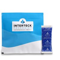 INTERTECK PACKAGING 14 Gram Silica Gel Packets - Blue to Pink, Rechargeable Desiccant Packets and Dehumidifiers (Indicating, 20 Pack)