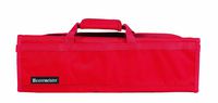Messermeister 8-Pocket Heavy Duty Nylon Padded Knife Roll, Luggage Grade and Water Resistant, Red