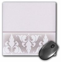 3dRose LLC 8 X 8 X 0.25 Inches Pink Fleur De Lis Design Mouse Pad (mp_23908_1)