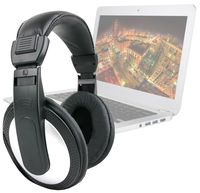 DURAGADGET Lightweight & Supreme Comfort Over-Ear Headphones - Suitable for Toshiba Satellite W30T-A-101 & Toshiba Chromebook 2 Laptop