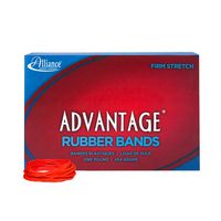 Alliance Rubber 96165 Advantage Rubber Bands Size #16, 1 lb Box Contains Approx. 1800 Bands (2 1/2" x 1/16", Red)