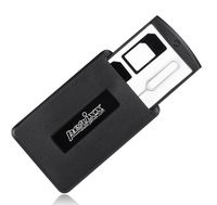 Perixx PERIPRO-402 Mobile Sim Card Case, Multiple SIM Cards Holder with Ejection Pin, Black