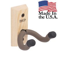 Hold Up Displays - Vertical Gun Hanger and Rifle Storage Gun Wall Holder Securely Holds Firearm and Bow - Real Hardwood Harvested in Wisconsin - Made in USA - Ash
