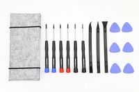 15 Pcs MacBook Repair Tool Kit , Screwdrivers, Opening pick, Plastic Spudger and Tool Bag for MacBook Air Retina Pro