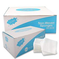 [40% Thicker] Non Woven Gauze Sponge 2x2 inches, 4-Ply Non-sterile, Medical, Dental, Facial Wipes - Esthetic Supplies, Spa Essentials Pads - 200 Count Per Box (Pack of 1)