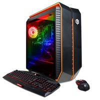 CYBERPOWERPC BattleBox Essential GMA3600A Desktop Gaming PC (AMD Ryzen 5 2600 3.4GHz, NVIDIA GeForce GTX 1060 6GB, 16GB RAM, 1TB HDD, 120GB SSD, Win 10 Home) Black