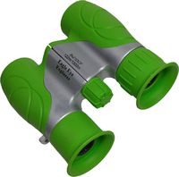 Shock Proof, Waterproof, 8x21 Kids Binoculars, Wrist Strap, and Case. Use for Bird Watching, Learning, Stargazing, Hunting, Hiking, Sports, Games, Outdoor Adventure for Boys and Girls. Color: Green