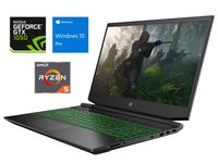 HP Pavilion 15 Laptop, 15.6" FHD Display, AMD Ryzen 5 3550H Upto 3.7GHz, 32GB RAM, 512GB NVMe SSD + 1TB HDD, NVIDIA GeForce GTX 1050, HDMI, Card Reader, Wi-Fi, Bluetooth, Windows 10 Pro