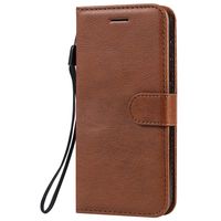 Lomogo Leather Wallet Case for Nokia 4.2 with Stand Feature Card Holder Magnetic Closure, Shockproof Flip Case Cover for Nokia4.2 - LOKTU100247 Brown