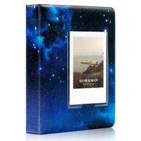 Ablus 64 Pockets Mini Photo Album for Fujifilm Instax Mini 7s 8 8+ 9 25 26 50s 70 90 Instant Camera & Name Card(Starry Sky)