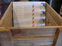 Lp Record Wood Crate 20 X 13x 14 Holds 100-125 Hard Pine Wood Made in The USA