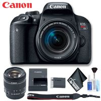Canon 1894C002 EOS Rebel T7i DSLR Camera with 18-55mm Lens (International Model) Basic Bundle