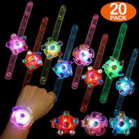 Party Favors for Kids 20 Pack Light Up Bracelet Glow in The Dark Party Supplies, Classroom Prizes Box Led Toys Bulk Girls Boys School Gifts, Birthday Halloween Christmas Party Favor LED Fidget Toys