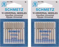 Euro-Notions Universal Machine Needles, 10-Pack (2 pack)