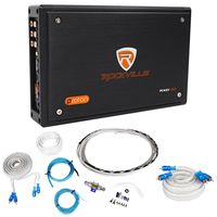 Rockville RXD-F20 Micro Motorcycle Amplifier 1600w Peak 4 Channel 4x100W+Amp Kit