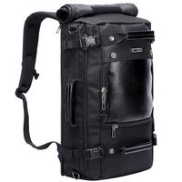 WITZMAN Travel Backpack Water Resistant Nylon Rucksack Casual Daypack Laptop Backpacks For Men Women (21 inch Nylon Black)