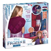 Make It Real - Disney Frozen 2 Queen Iduna's Knitted Scarf . DIY Arts and Crafts Kit Guides Kids to Crochet Queen Iduna's Shawl with Acrylic Yarn and Magical Frozen 2 Embellishments