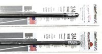 Lot of 2 Everhardt TSM2-B 3/4 Wave 2 ft Fiberglass œSuper Flex CB Radio Antenna - Black