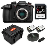 Panasonic GH5 Lumix C4K Mirrorless Camera with 32GB SD Card and Hard Case Bundle