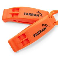 Emergency Safety Whistle Lightweight Plastic Survival Whistles with Clip and Lanyard Good for Car Rescue Gear Walking Hiking Boating Fishing Camping Travel Backpacking (2 Pack) (Orange) (Orange)