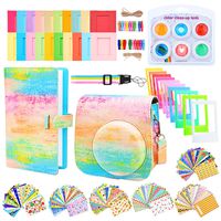 Sunmns Camera Accessories Bundle Kit Set for Fujifilm Instax Mini 9, Accessory Include Case, Album, Film Stickers, Desk Frames, Hanging Frame, Filters, Strap (Rainbow)