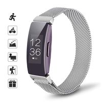 TOMALL Metal Bands Compatible for Fitbit Inspire and Fitbit Inspire HR,Stainless Steel Metal Wristband for Women Men (Small, Silver)