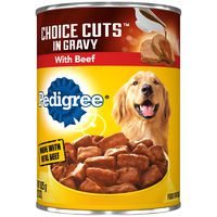 Pedigree Choice Cuts In Gravy With Beef Adult Canned Wet Dog Food, (12) 22 Oz. Cans