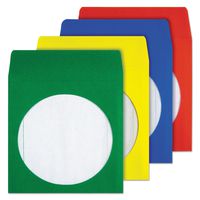 Quality Park CD/DVD Envelopes, Assorted Colors, Pack of 50 (68905)