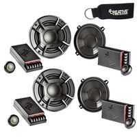 Polk Audio - Two Pairs of DB5252 5.25" Component Speaker - Marine and Powersports Certification