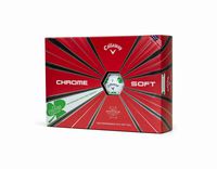 Callaway Golf Chrome Soft Truvis Golf Balls, (One Dozen), Shamrocks (Limited Edition)
