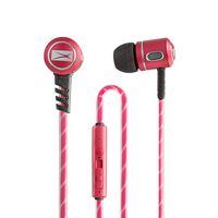 Altec Lansing MZX147 In-Ear Stereo Metal Earbuds Tangle Free, Great Sound Use For Home, Pool, Office , Red Headphones