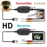 Audiotek 2.4G Wireless HD Quality Color Video Transmitter and Receiver Kit for Back Up Camera and Front Camera - Specialize for Car, RV, Truck, Camper, Bus