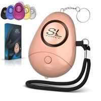 SLFORCE Safe Personal Alarm Siren Song - 130dB Safesound Personal Alarms for Women Keychain with LED Light, Emergency Self Defense for Kids & Elderly. (Rose Gold)