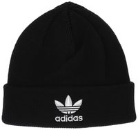 adidas Originals Men's Trefoil Beanie, Black/White, ONE SIZE