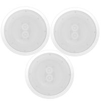 Pyle PWRC82 400W 8" 2 Way Indoor/Outdoor Waterproof Ceiling Speaker (3 Pack)