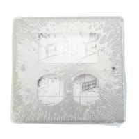 Wiremold Legrand G4047BR 4047 Series Faceplate 2 Gang Duplex Opening, Gray