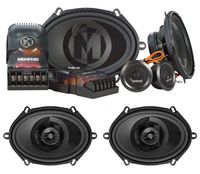 Pair Memphis Audio PRX570C 5x7 Component+PRX57 5x7 Car Audio Coaxial Speakers