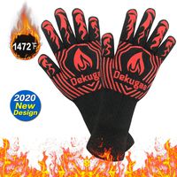 SARCCH BBQ Gloves-Protective Grill Mitts,1472℉ Heat Resistant Grilling Gloves,Silicone Kitchen Cooking Oven Mitts, for Grill,Baking,Fireplace, Boiling