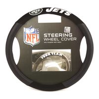 Fremont Die NFL New York Jets Poly-Suede Steering Wheel Cover
