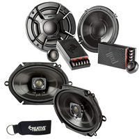 Polk Audio - A Pair of DB6502 6.5" Components and A Pair of DB572 5x7 Coax Speakers - Bundle Includes 2 Pair