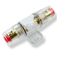 225FWY Gold Mini ANL in-Line Fuse Holders 4/8 Gauge in/Out Adapters