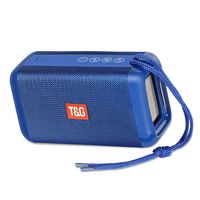 Ultra Portable Wireless Bluetooth Speaker with Stereo Bass/FM Radio,Support TWS,Support TF Card/U Disk Play,Built-in Mic,IPX5 Waterproof for Home,Beach,Camping,Biking,Travel and Outdoor-Blue