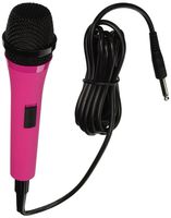 Singing Machine SMM205P Uni-Directional Dynamic Microphone with 10-Foot Cord - Pink