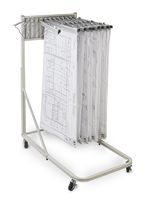 Adir Corp. 613 Vertical File Rolling Stand for Blueprints - Sand Beige